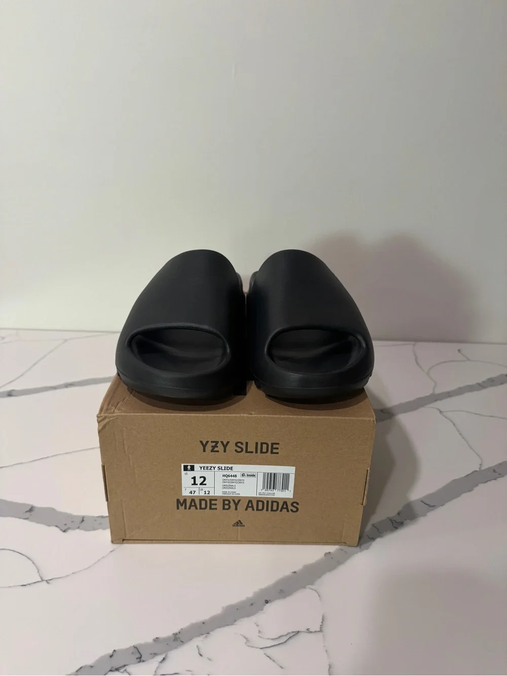 adidas Black YZY Slide Men's Minimal Slide Sandals